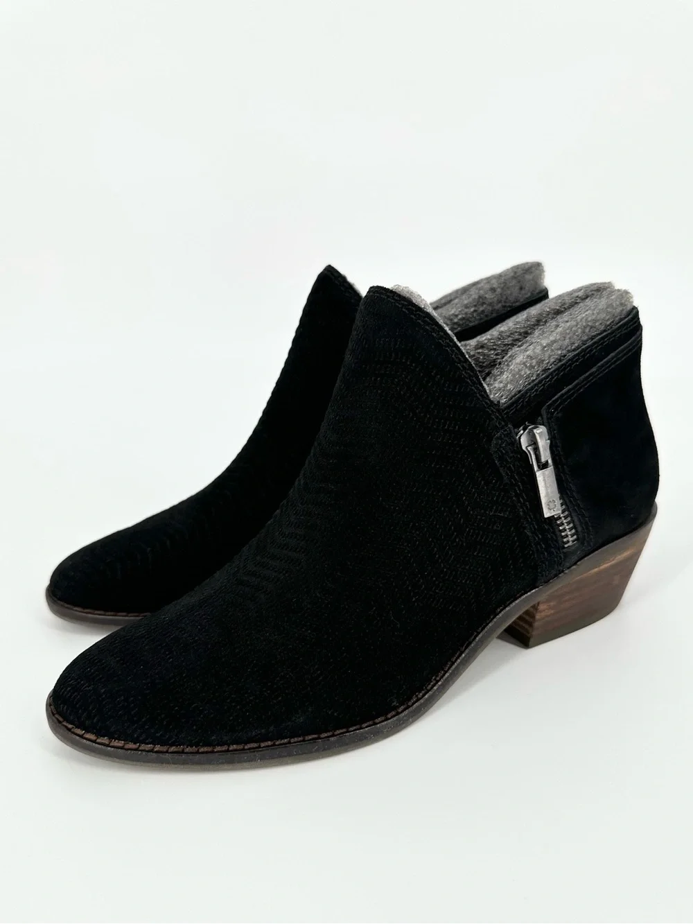 Lucky Brand Fhuna Ankle Bootie Suede Black